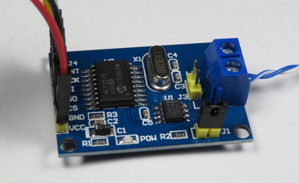 Two ESP32 CAN Bus communication with MCP2515 module 